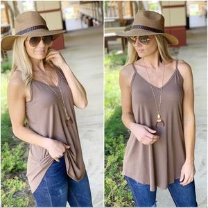 Infinity Raine Tops - ✨LAST ONE✨Mocha Sleeveless Tunic Infinity Raine Tops - ✨LAST ONE✨Mocha Sleeveless Tunic